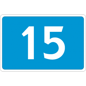 Дорожный знак 6.13 Километровый знак